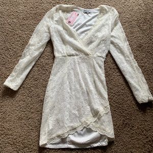 Showpo Blair White Mini Dress